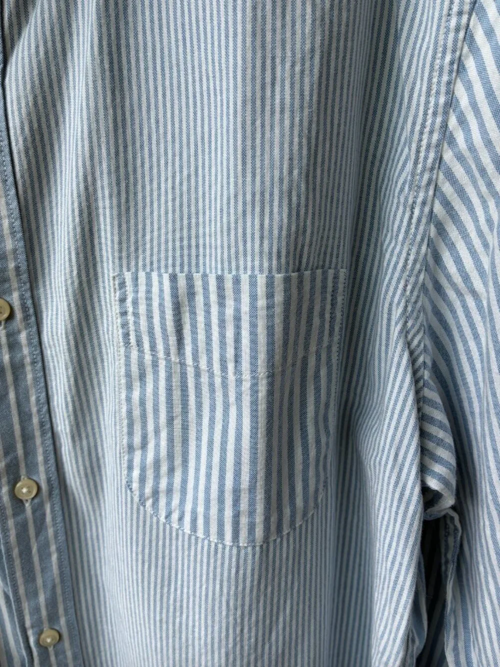 J. Crew NWT Blue and White Striped Long Sleeve - Size XL